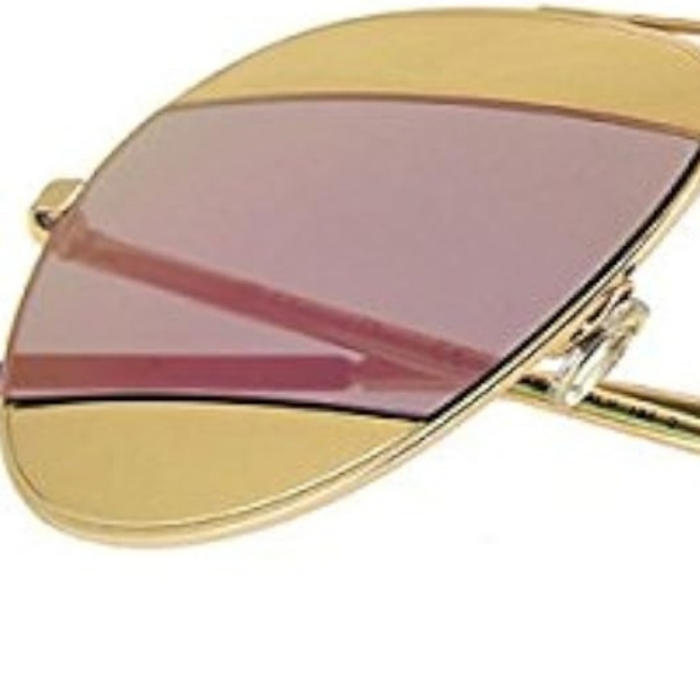 DIOR split aviator gold sunglasses unisex luxury CD logo - Picture 8 of 17